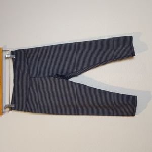 Kyodan Black & Grey Striped Yoga Athletic Capri Pants